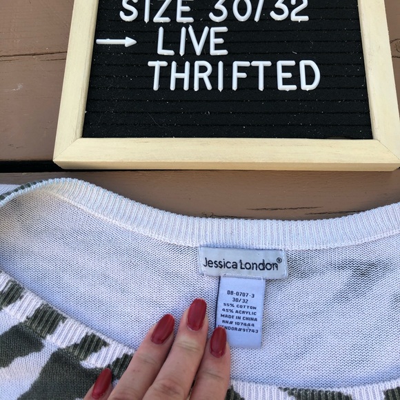 Jessica London Leopard Print Sweater - Picture 3 of 4